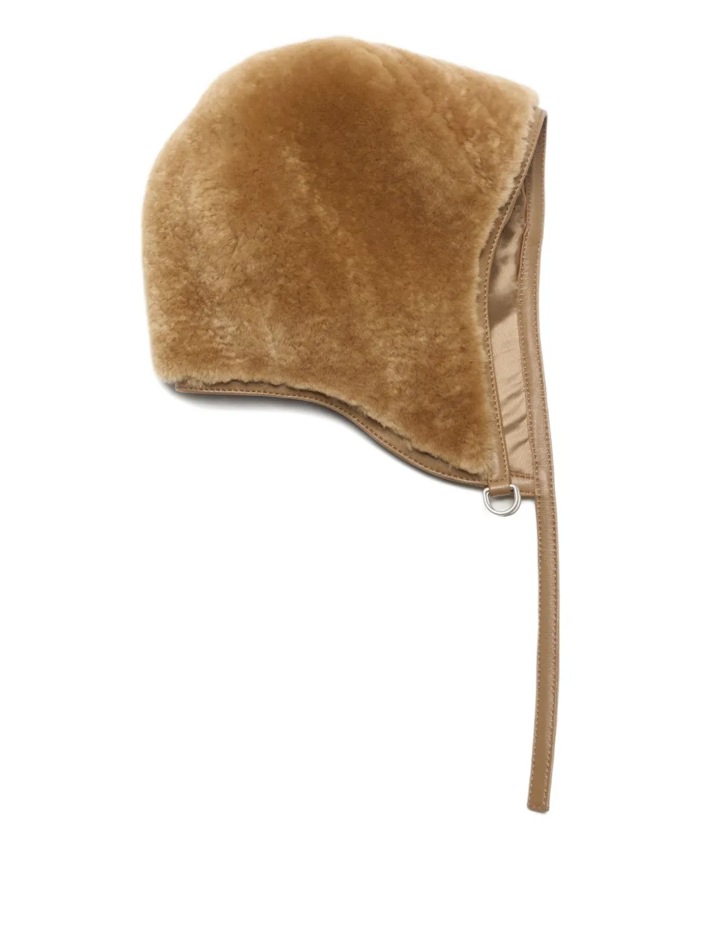 Acne Studios Shearling Hat In Brown