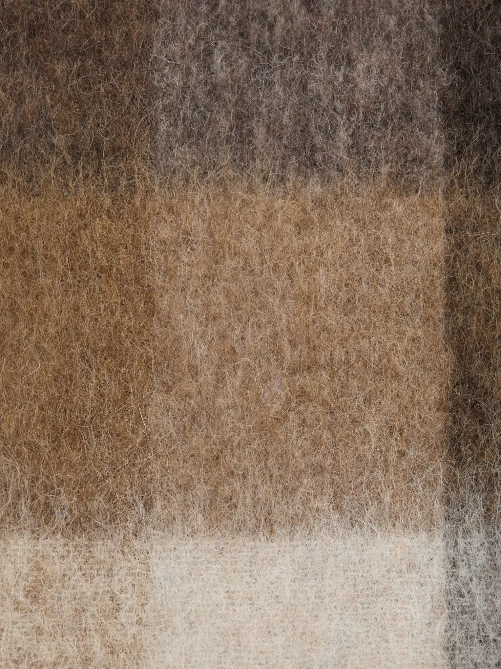 Acne Studios checked fringed scarf Bruin