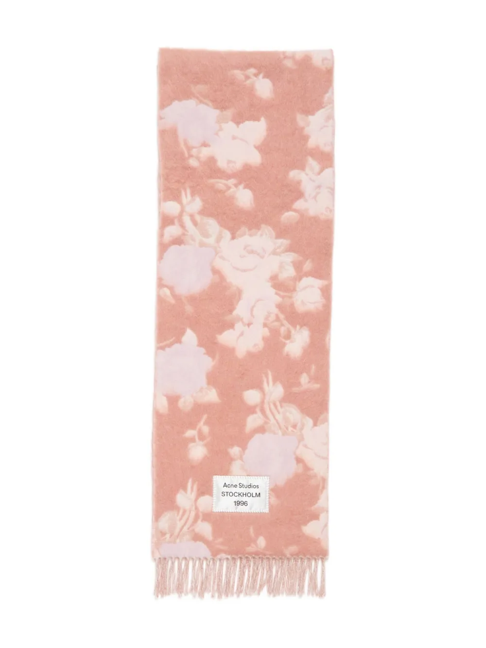 Acne Studios mascada con flecos | rosado | Image 1
