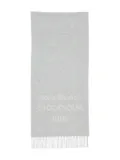 Acne Studios logo-embellished wool scarf - Grey
