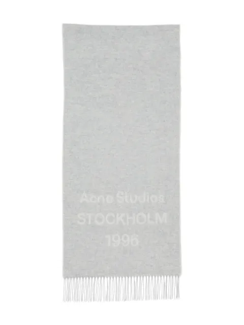 Acne Studios logo-embellished wool scarf