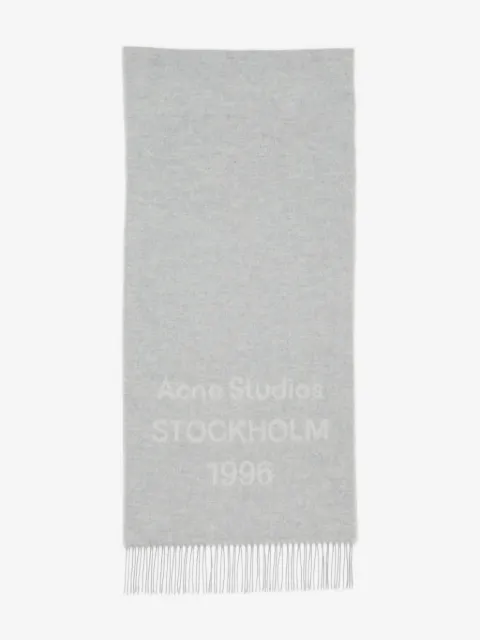 Acne Studios logo-embellished wool scarf