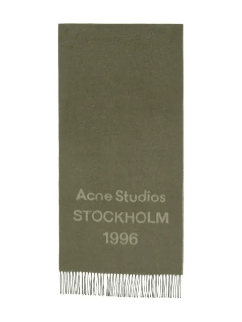 Acne Studios logo-embellished wool scarf