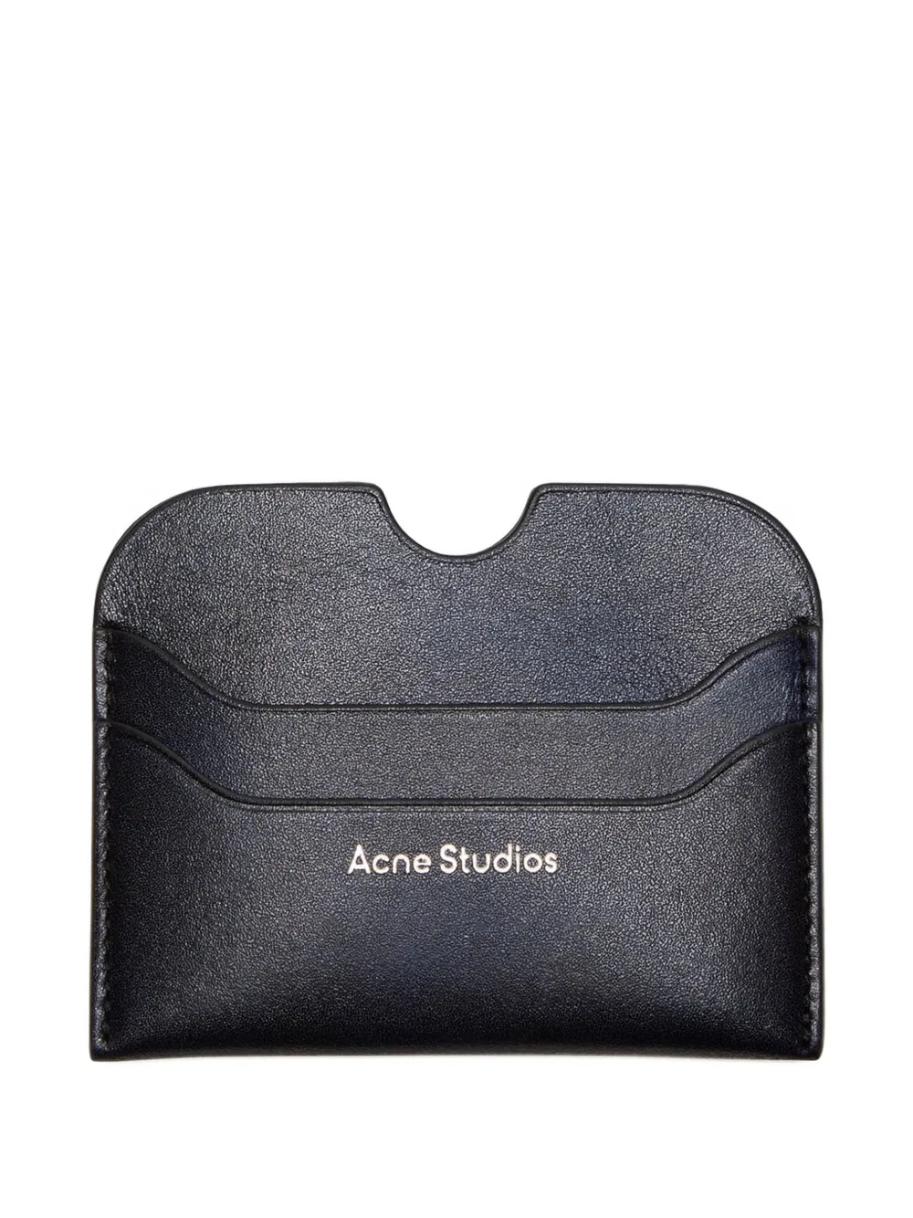 Acne Studios Leather Cardholder In Blue