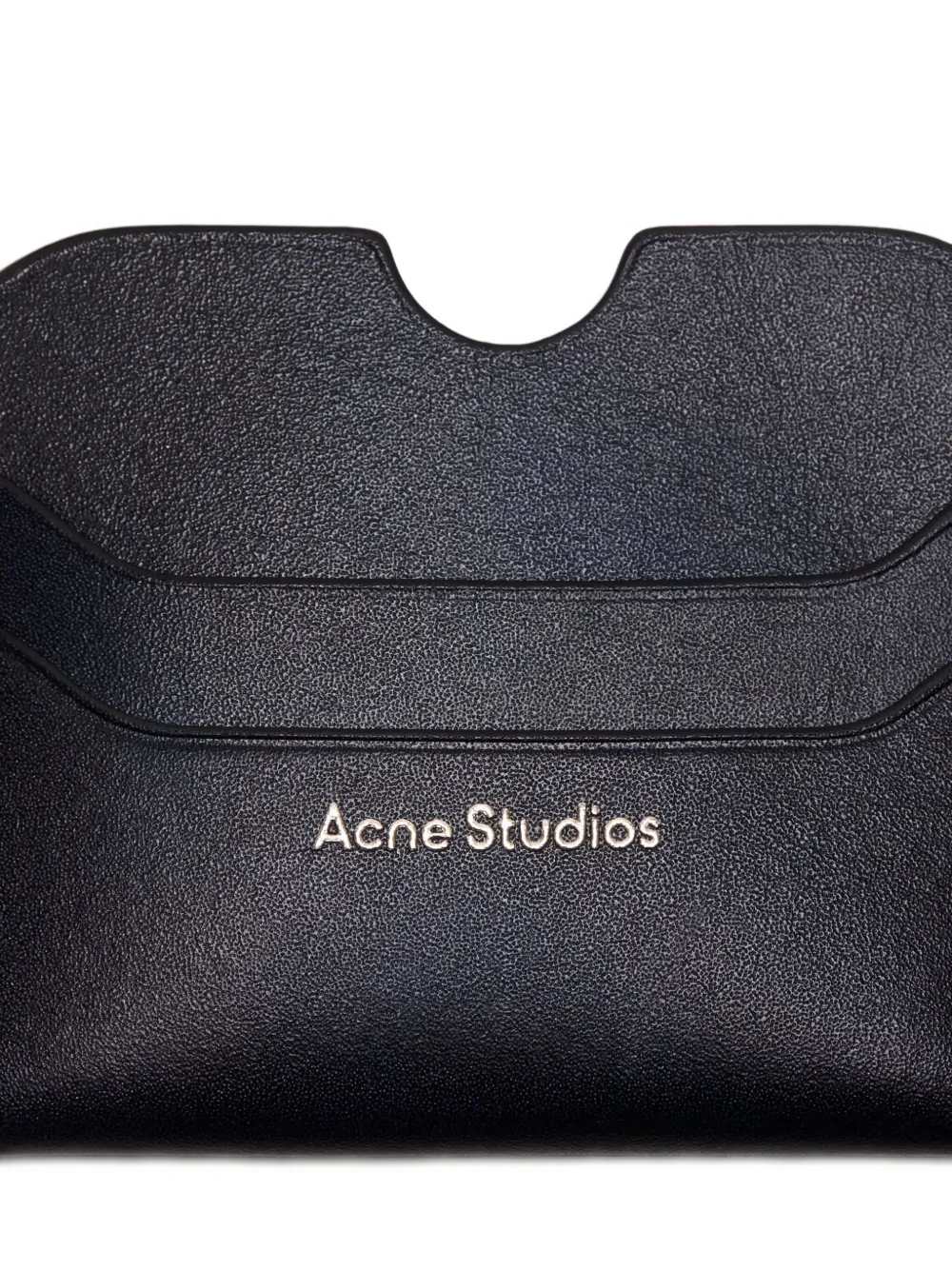 Acne Studios Leather Cardholder In Blue
