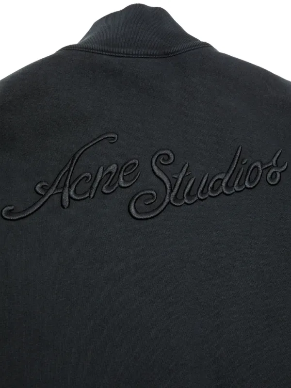 Acne Studios ジップアップ スウェットシャツ | ブラック