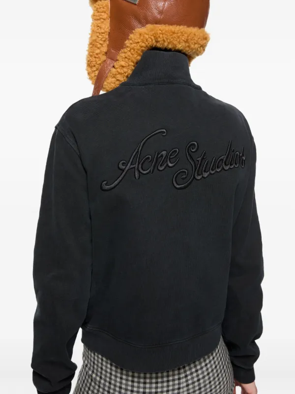Acne Studios コットンブレンドジップアップスウェットシャツ Acne Studios ジップアップ スウェットシャツ | グレー
