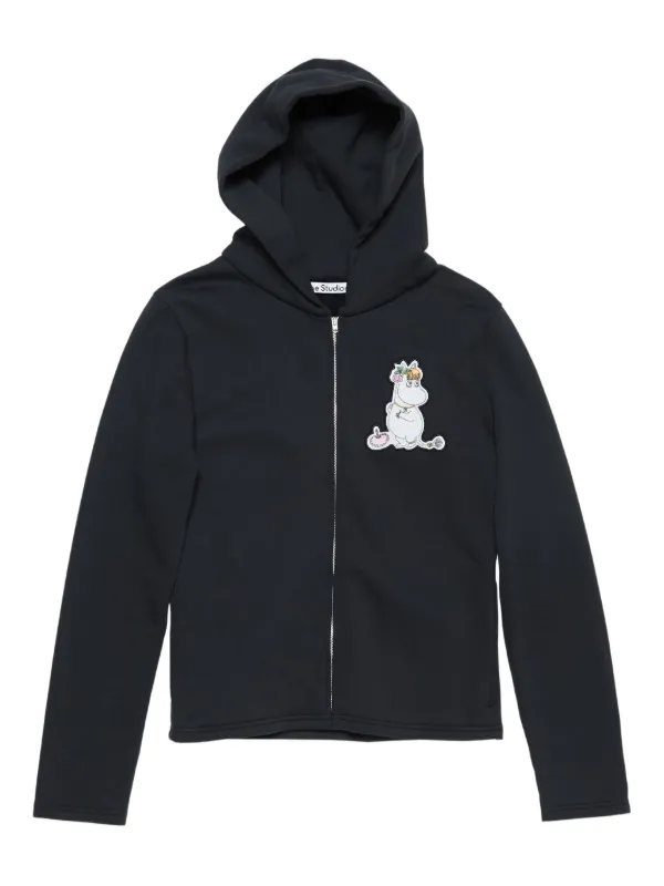 Zip Up Acne Studios Hoodie Schwarz Acne Studios Kapuzenjacke Mit