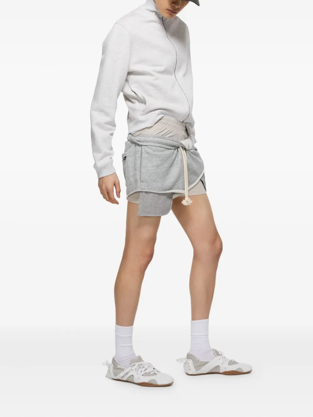 Acne Studios zip-up sweatshirt Grijs