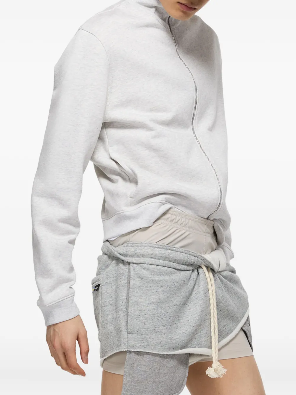 Acne Studios zip-up sweatshirt Grijs