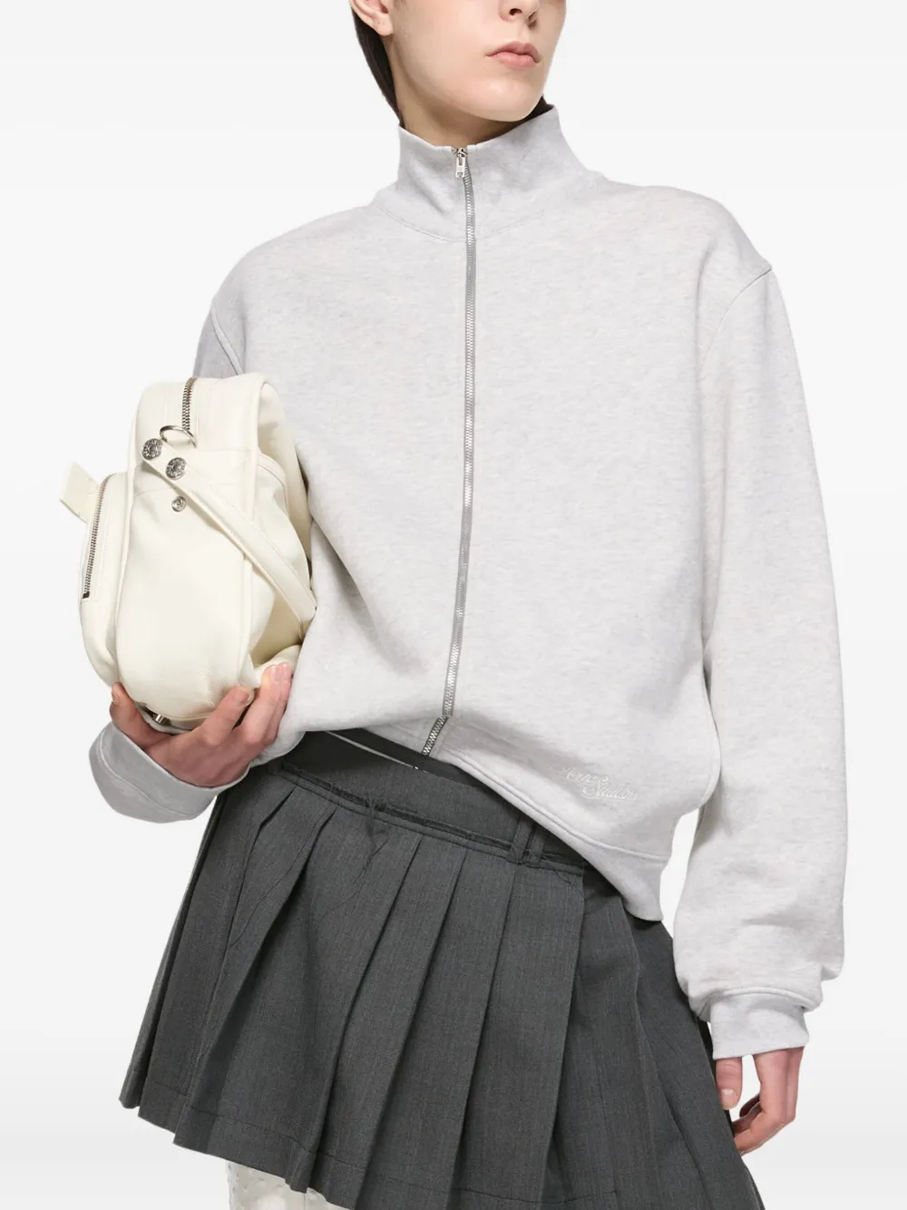 Acne Studios zip-up sweatshirt Grijs
