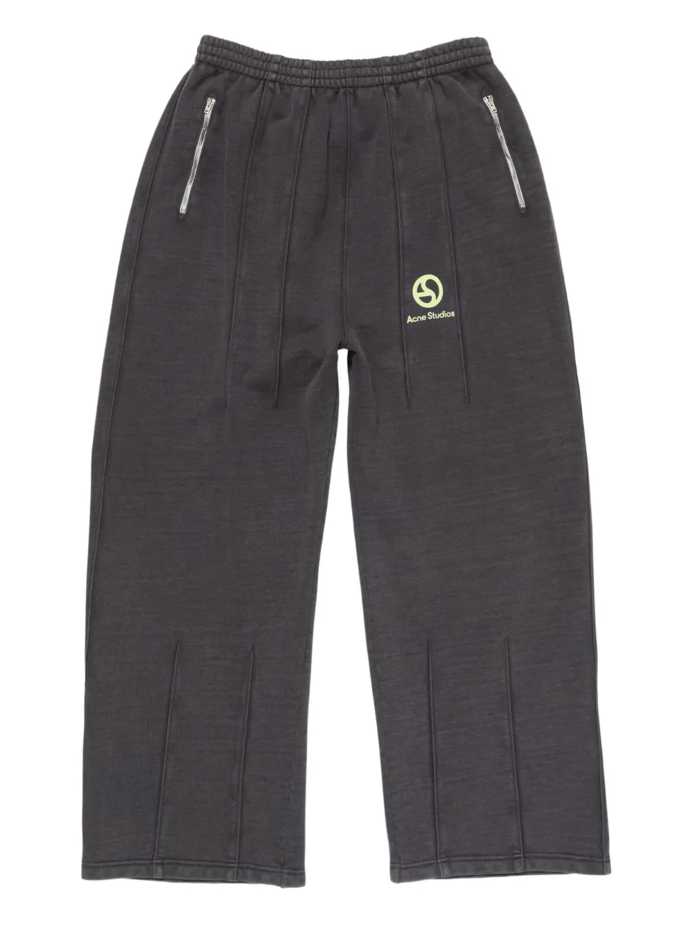 Acne Studios logo-print elasticated-waist trousers | Grey | Image 1