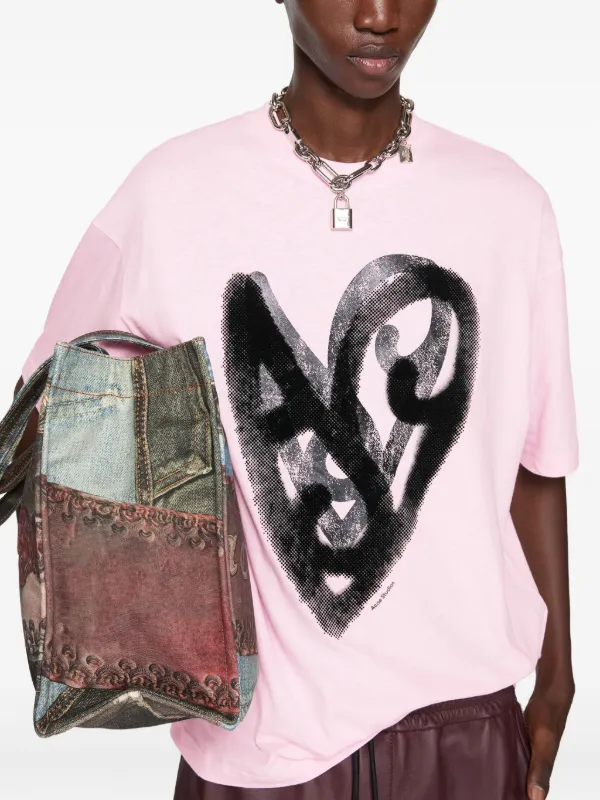 acne studios タイダイ ハート Tシャツ Edra Tie-Dye Heart T-Shirt