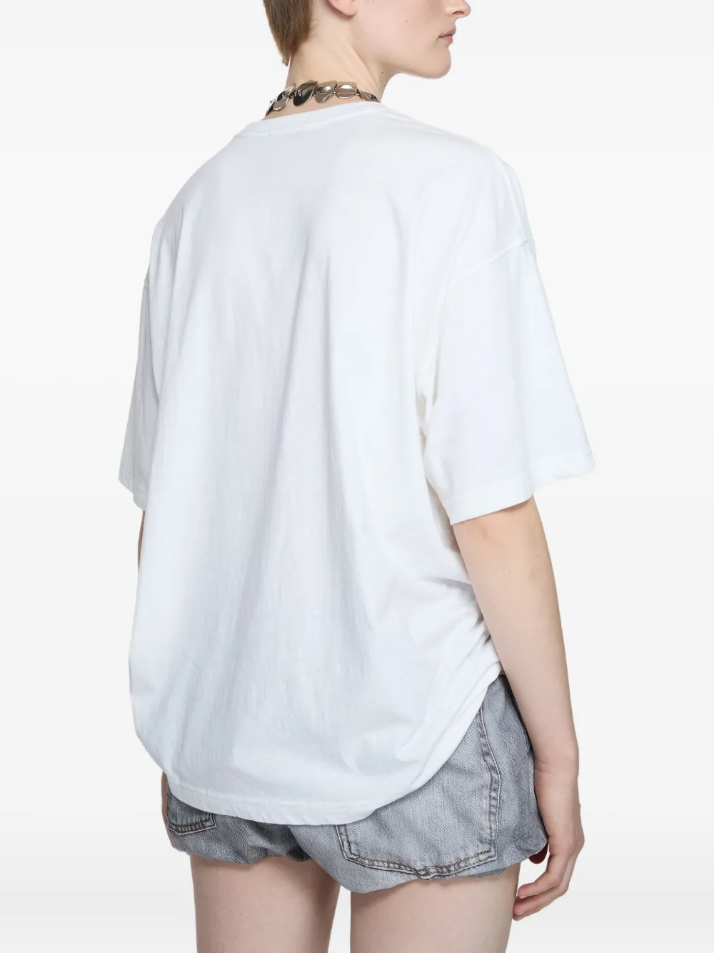 Acne Studios T-shirt van katoenmix Wit