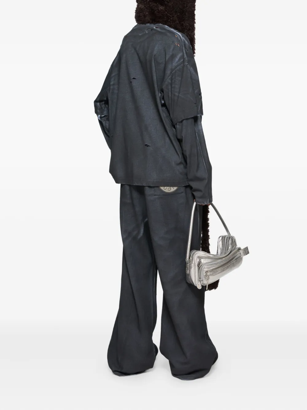 Acne Studios Gerafeld T-shirt met logoprint Zwart