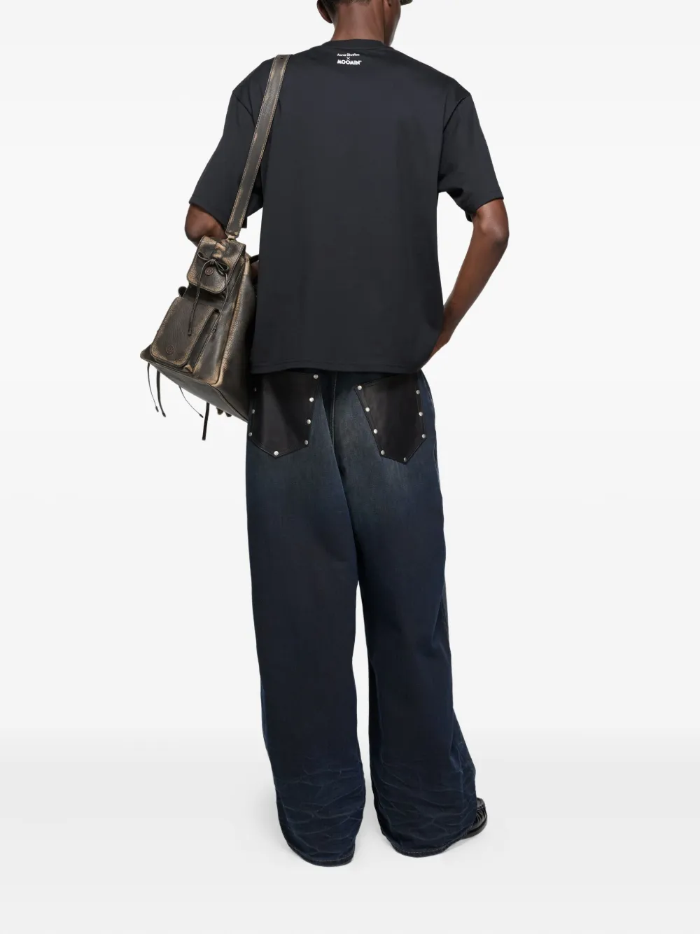 Acne Studios T-shirt met print Zwart