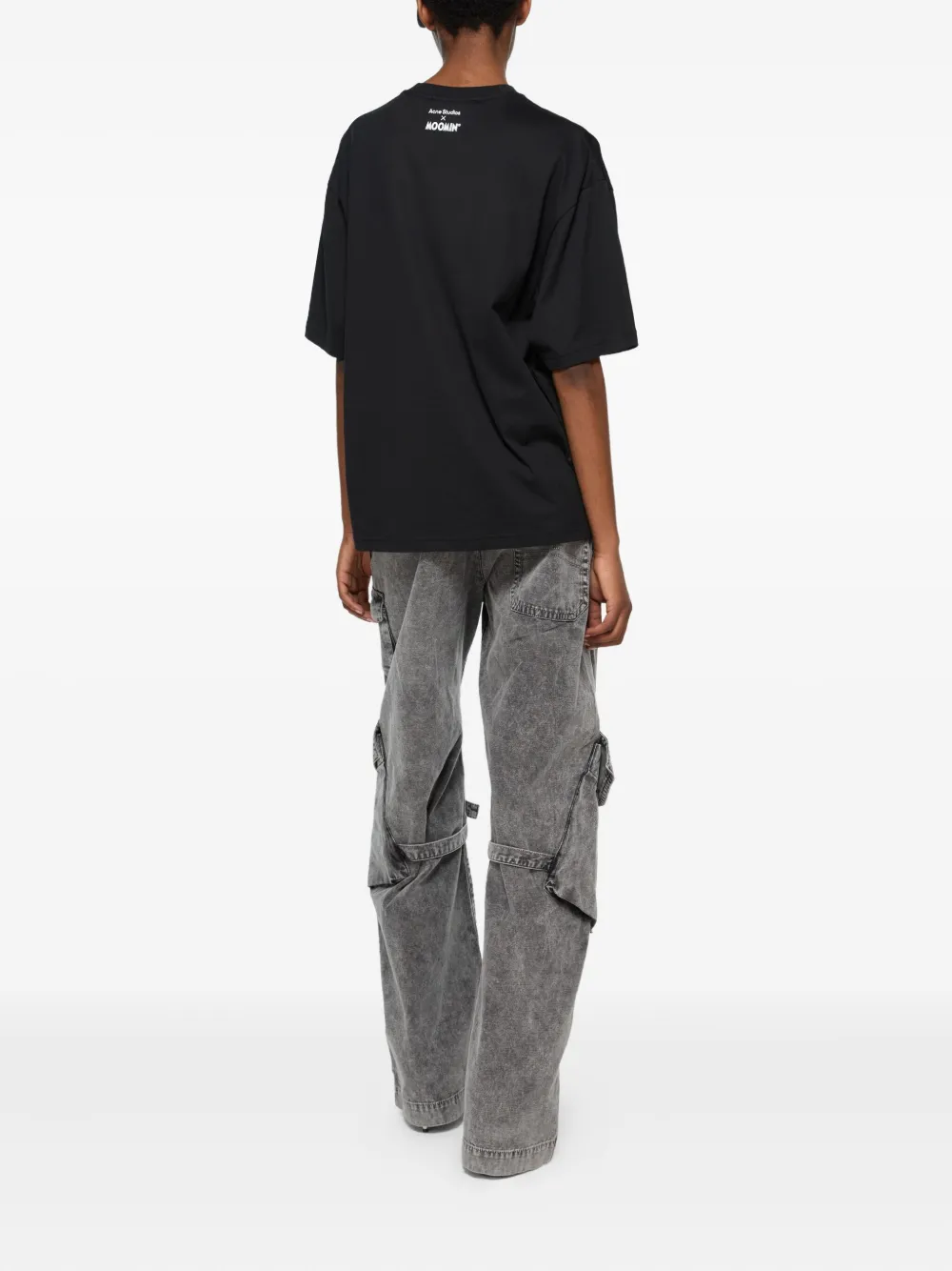 Acne Studios T-shirt met print Zwart
