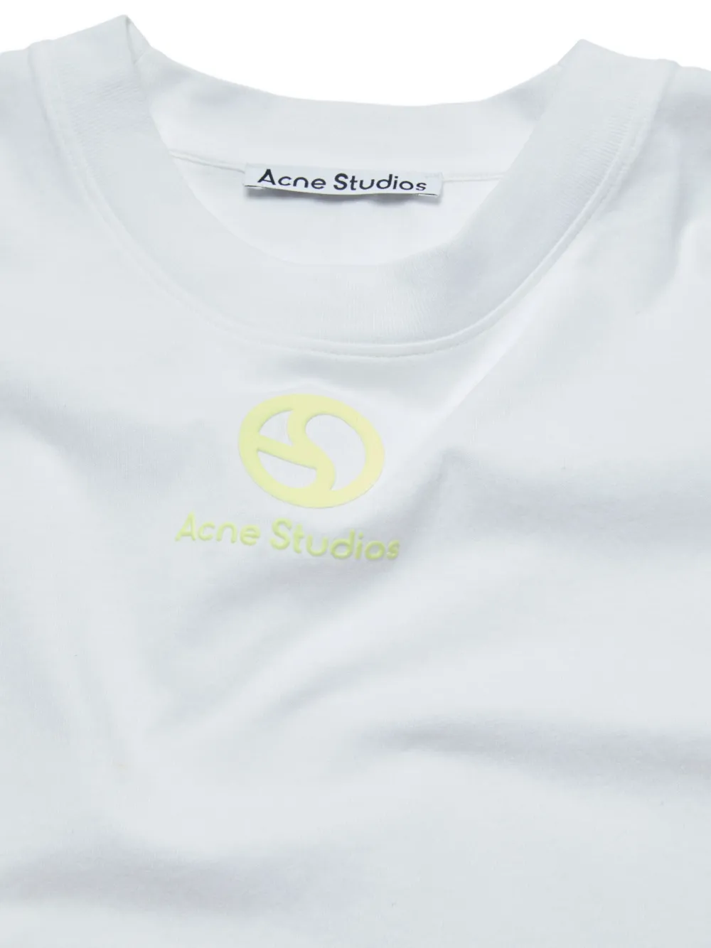Acne Studios T-shirt van biologisch katoen verfraaid met logo Wit