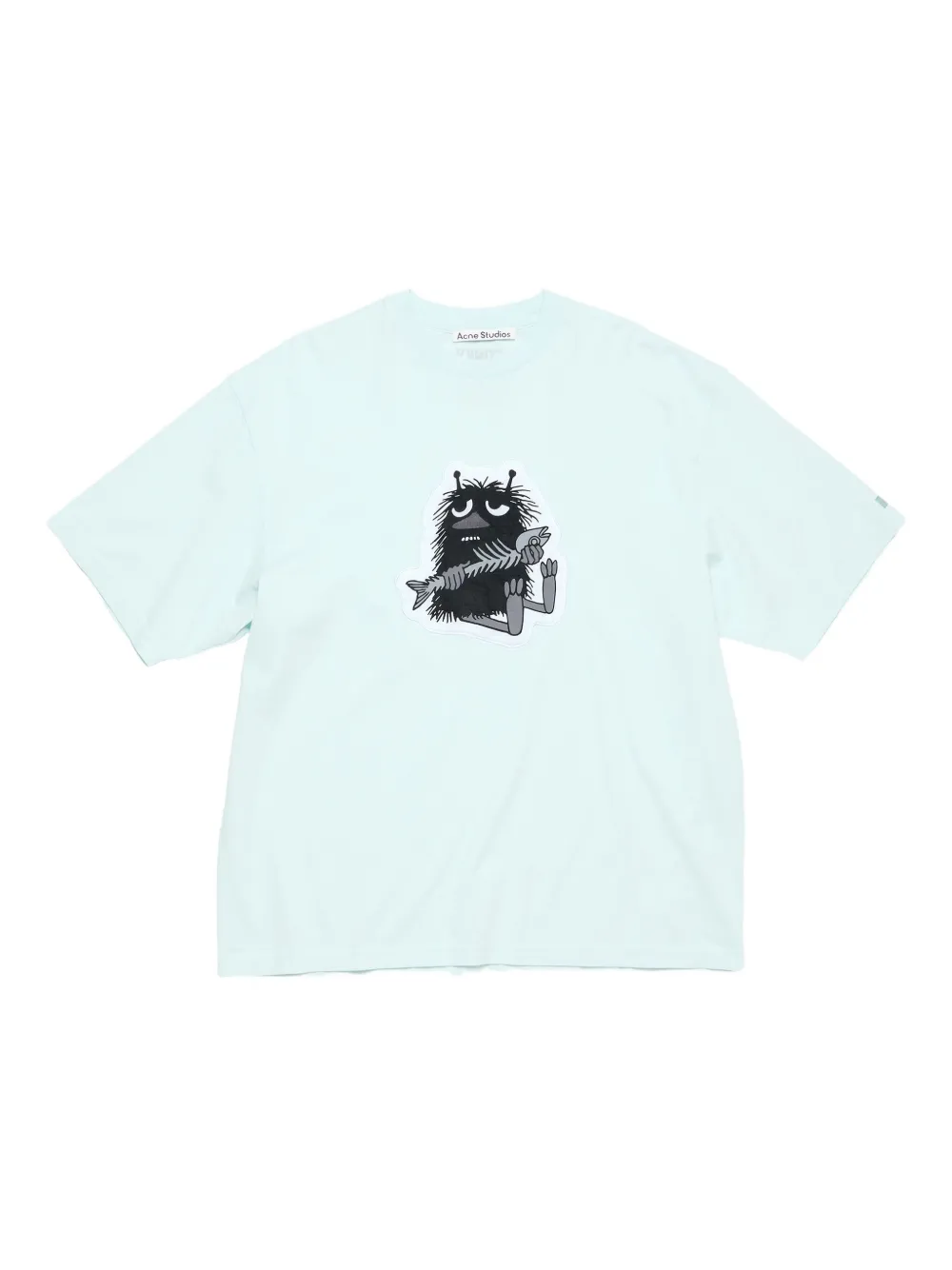 Acne Studios playera con estampado gráfico | azul | Image 1
