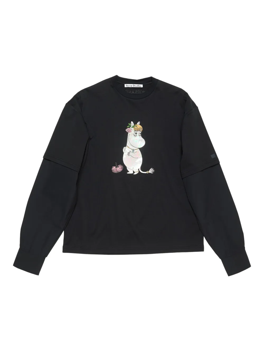 Acne Studios graphic-print sweatshirt | negro | Image 1