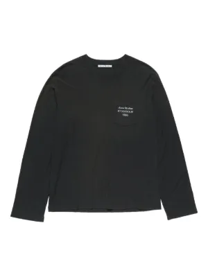 Acne Studios Pocket long-sleeved T-shirt | Black | FARFETCH