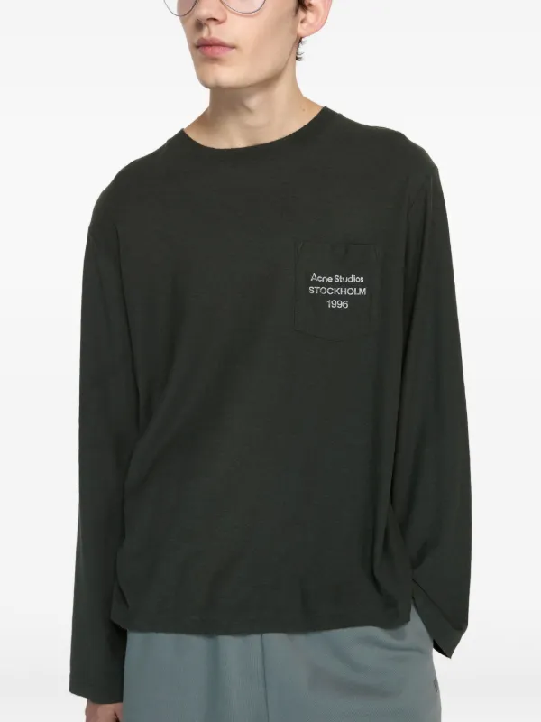 Acne Studios Pocket long-sleeved T-shirt | Black | FARFETCH