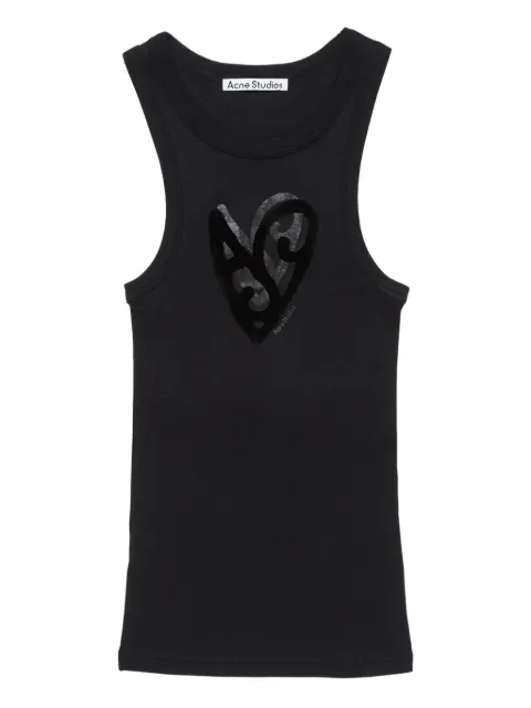 Acne Studios heart-motif sleeveless tank top
