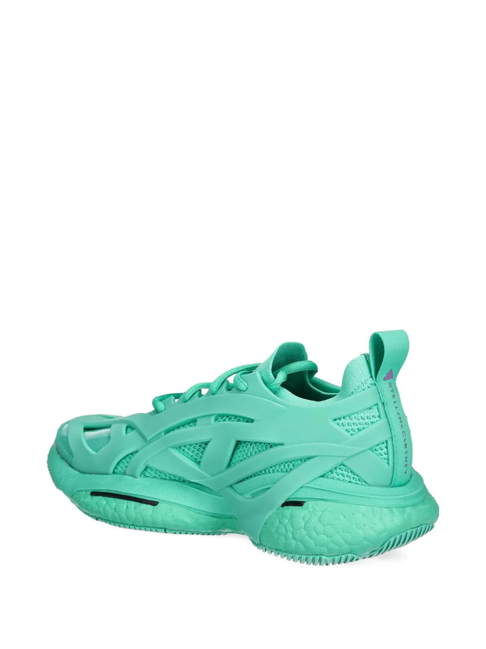 Adidas By Stella Mccartney Solarglide Mesh-panelled Sneakers In Green