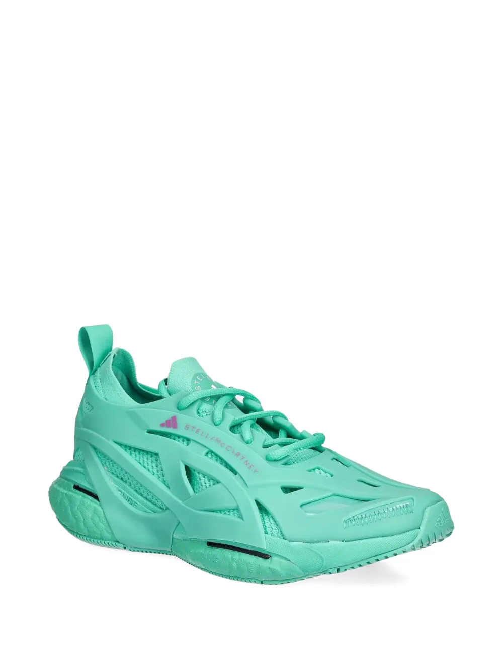 Adidas By Stella Mccartney Solarglide Mesh-panelled Sneakers In Green