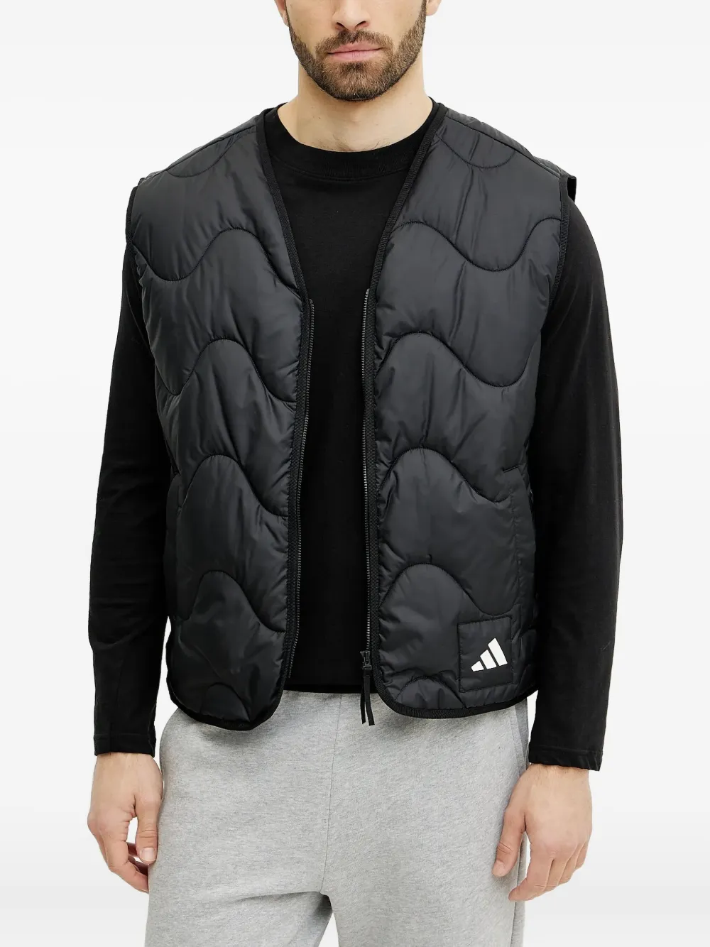 adidas Nuganic quilted vest | Black | Image 1
