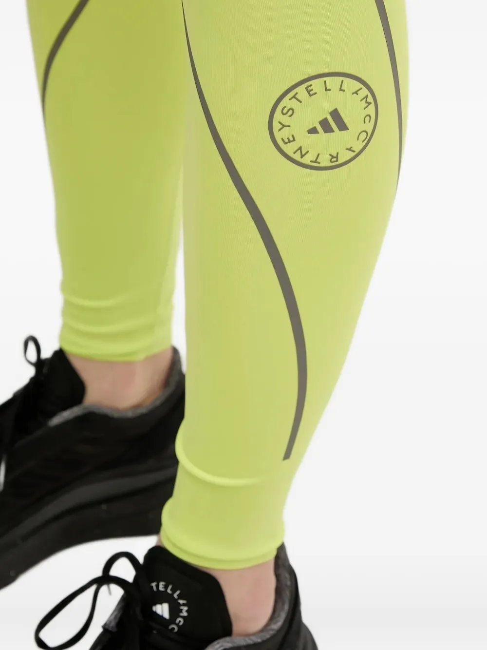 adidas by Stella McCartney Truepace logo-detail leggings Groen