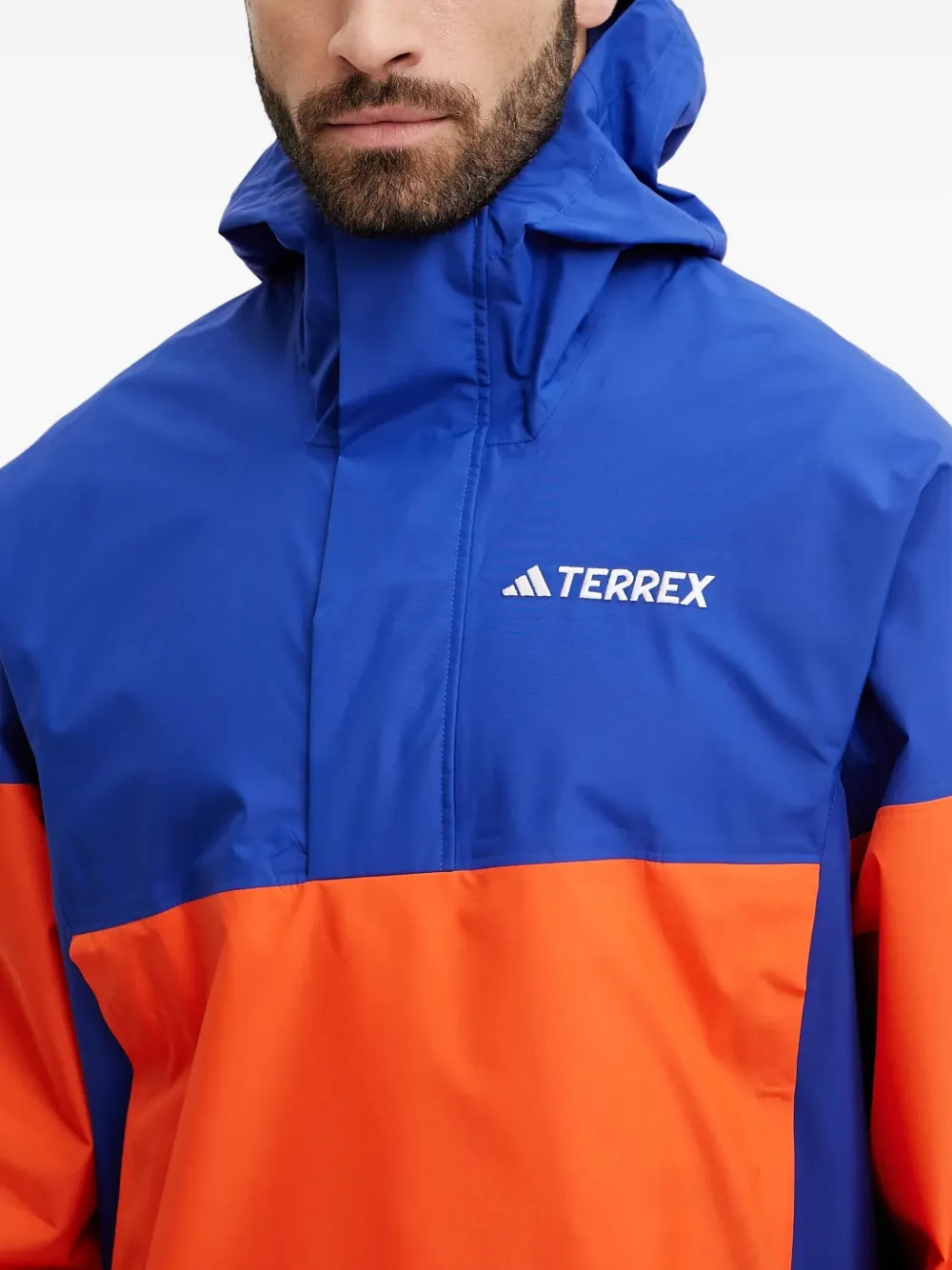 adidas Jack met capuchon en colourblocking Oranje