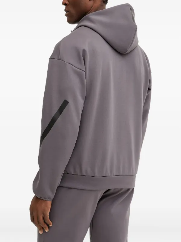 Adidas フーデッド ジップアップジャケット | グレー | FARFETCH JP