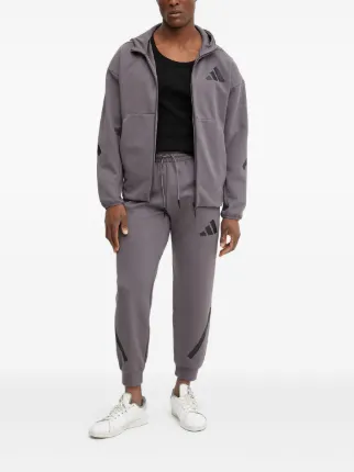adidas フード付きグレージャケット サイズSです Adidas フーデッド ジップアップジャケット | グレー | FARFETCH JP
