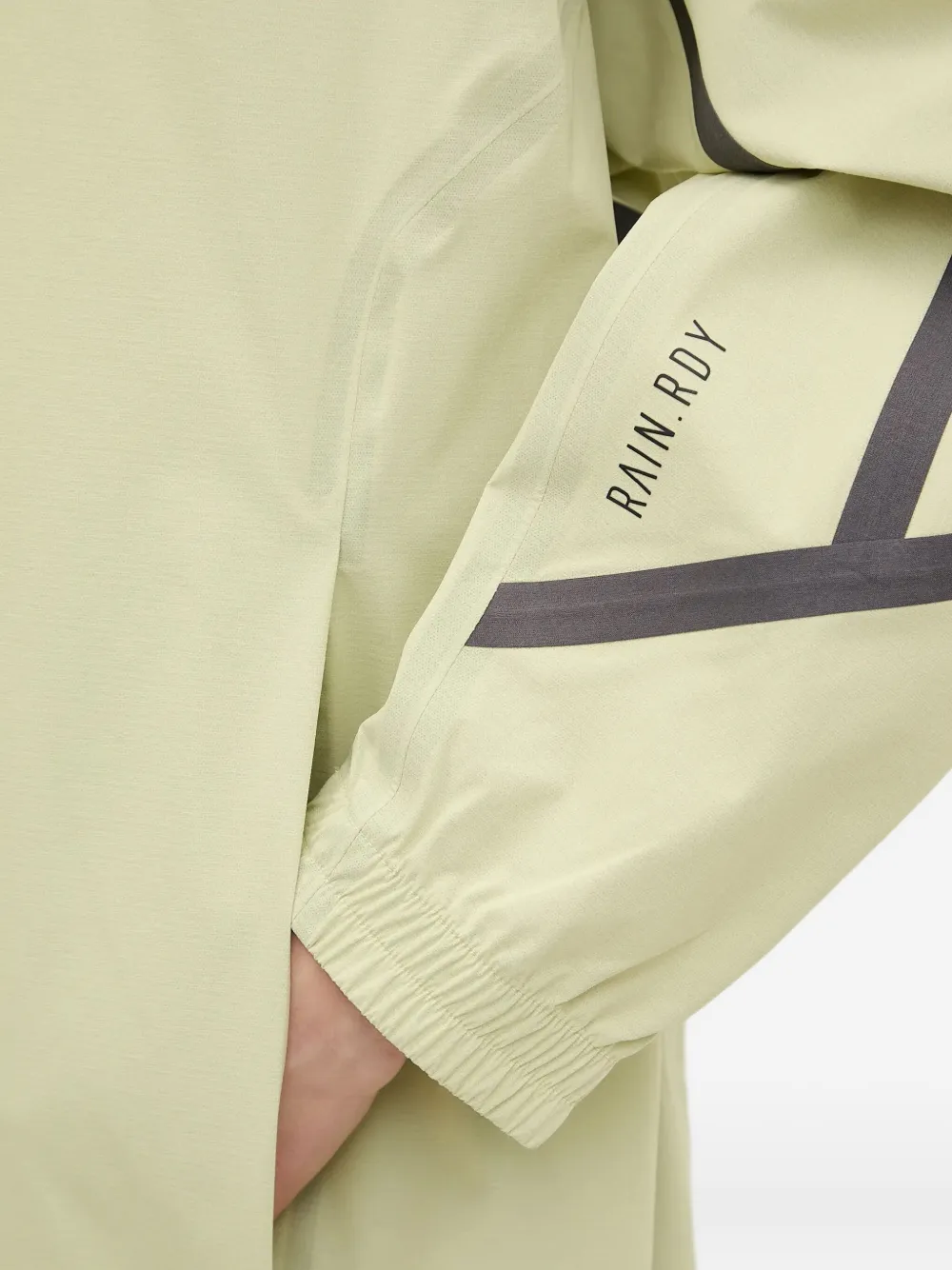 adidas x National Geographic graphic-panel rain jacket Geel