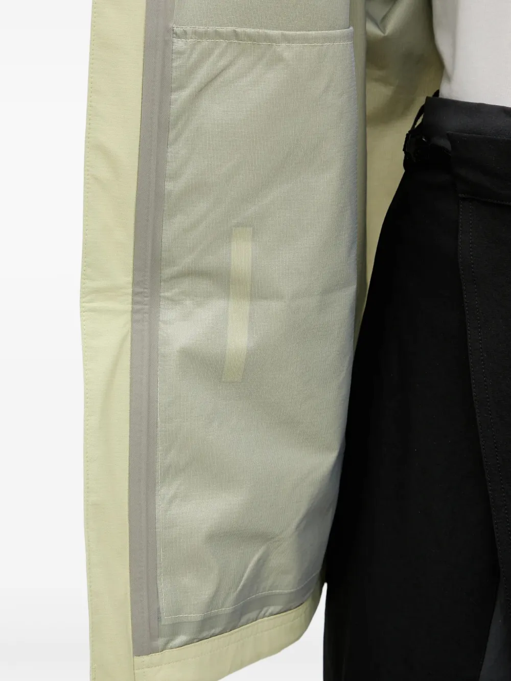 adidas x National Geographic graphic-panel rain jacket Geel