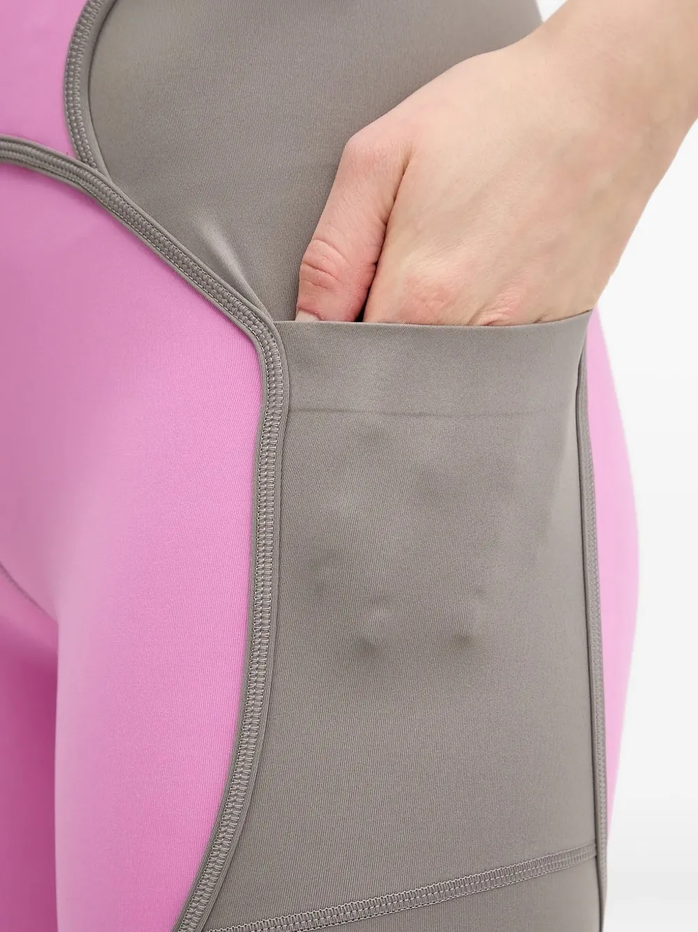 adidas by Stella McCartney panelled pocket leggings Grijs