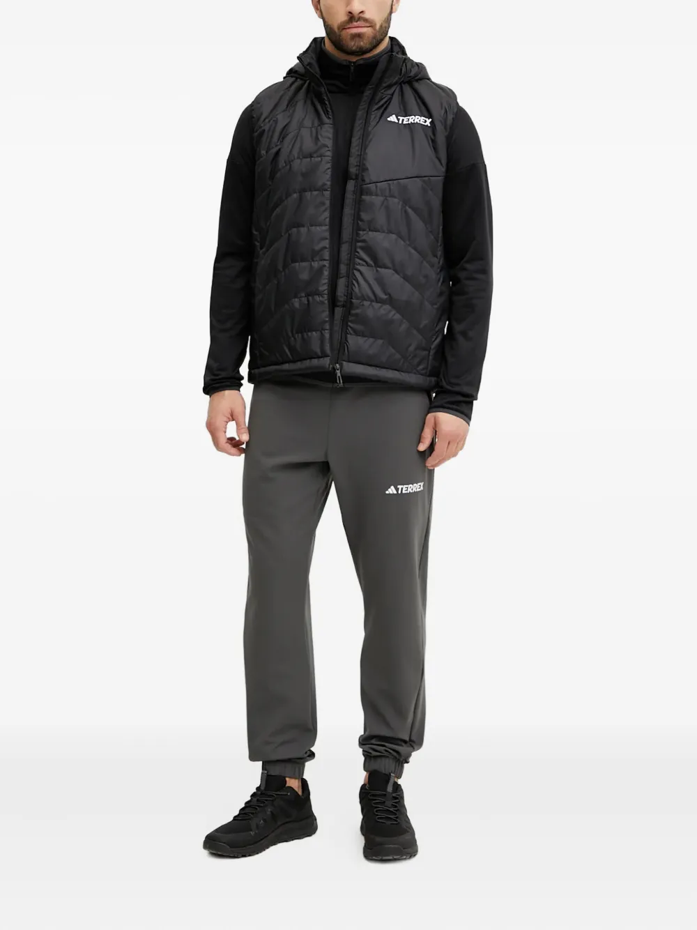 adidas hooded embroidered-logo vest | Waistcoats & Gilets | Image 2