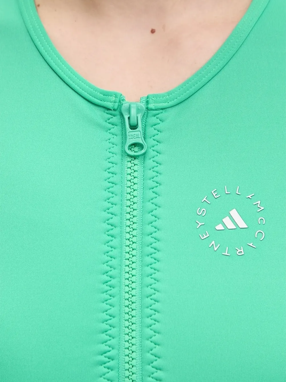 adidas by Stella McCartney Cropped top met rits Groen