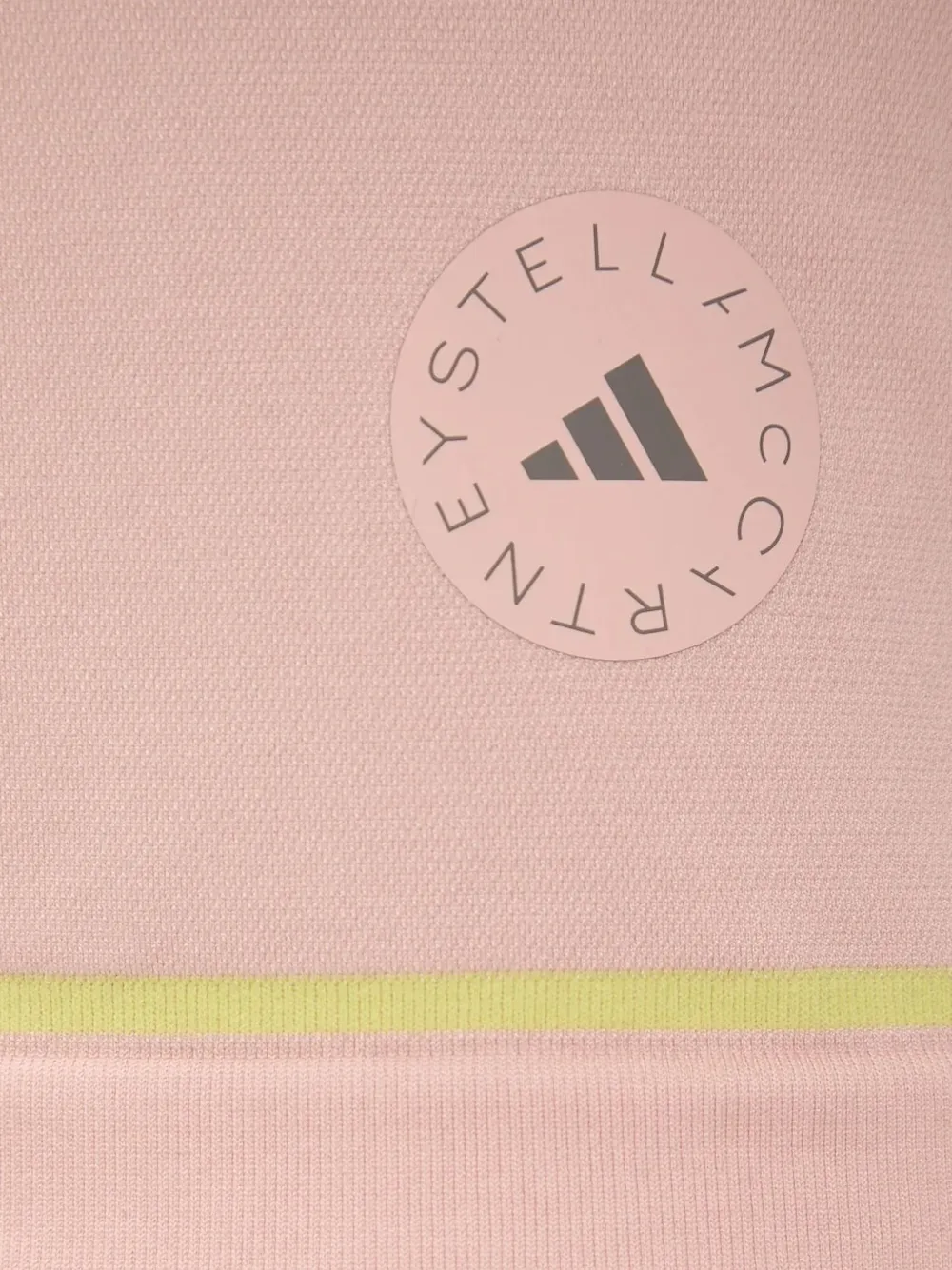 adidas by Stella McCartney Truenature Golf leopard-print zip-neck top Roze