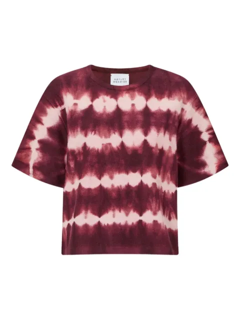 Hayley Menzies top oversize con estampado tie-dye