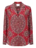 Hayley Menzies Dalton paisley-print button-up shirt - Red