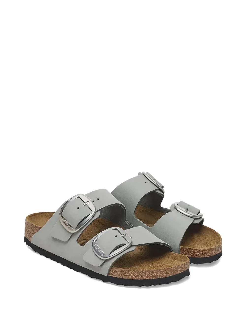 Birkenstock Arizona double buckle slide sandals Grey