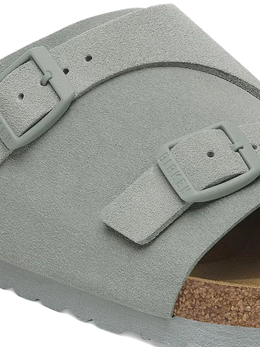 Birkenstock Zürich double-buckle slide sandals Grey