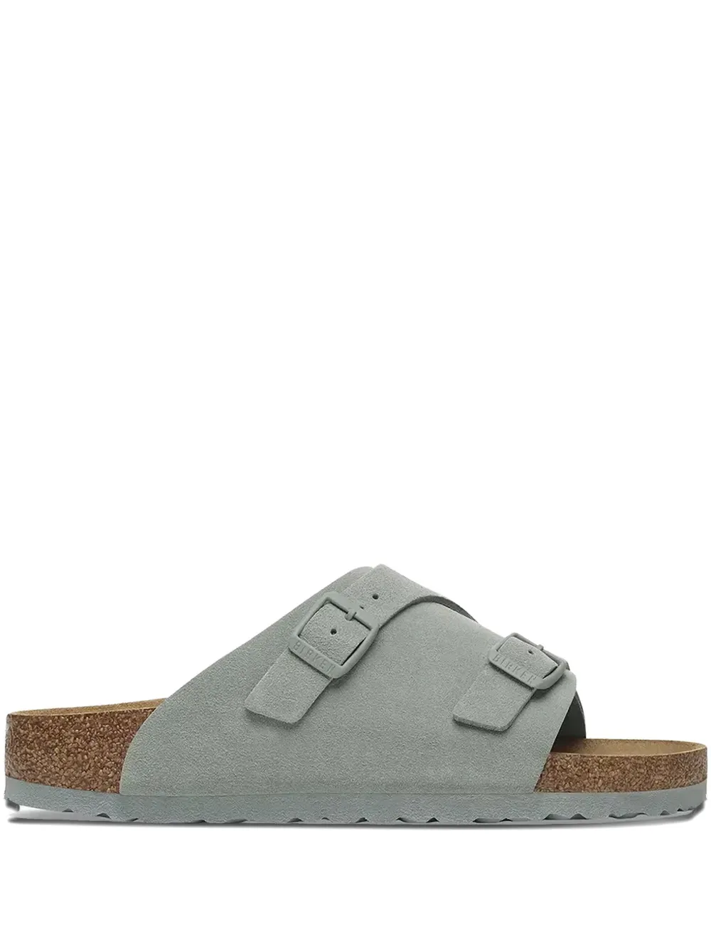Birkenstock Zürich double-buckle slide sandals Grey