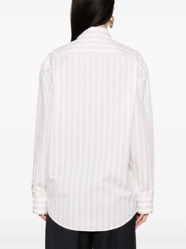 Saint Laurent ストライプ シャツ | ニュートラル | FARFETCH JP
