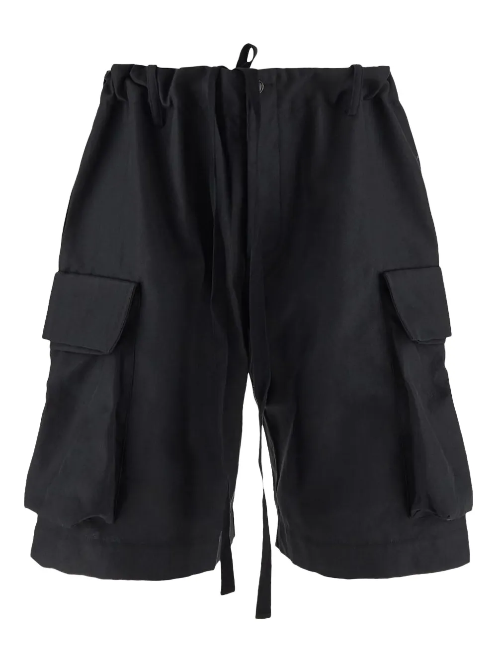 Uma Wang drawstring-waist cargo shorts | Black | Image 1