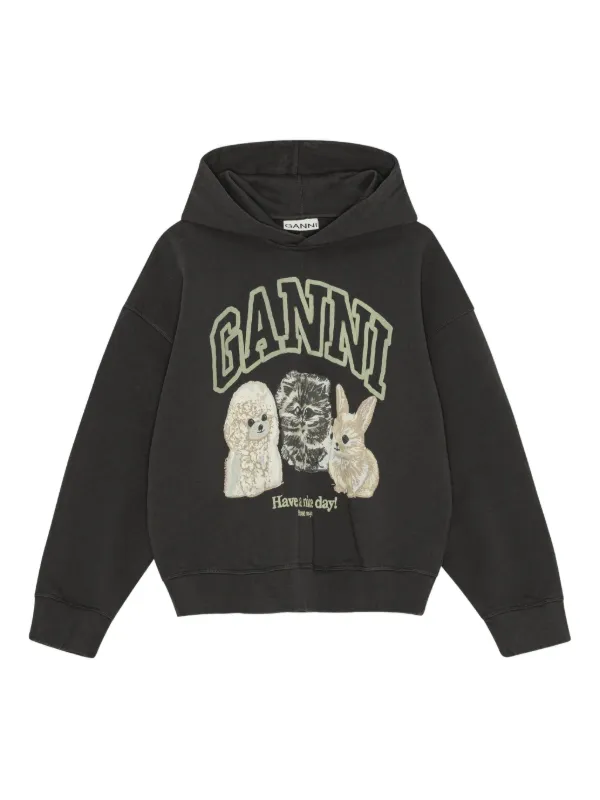 GANNI / Ganni Hoodie with logo/M/コットン/NVY/T3750 29879909_58944317_600.jpg