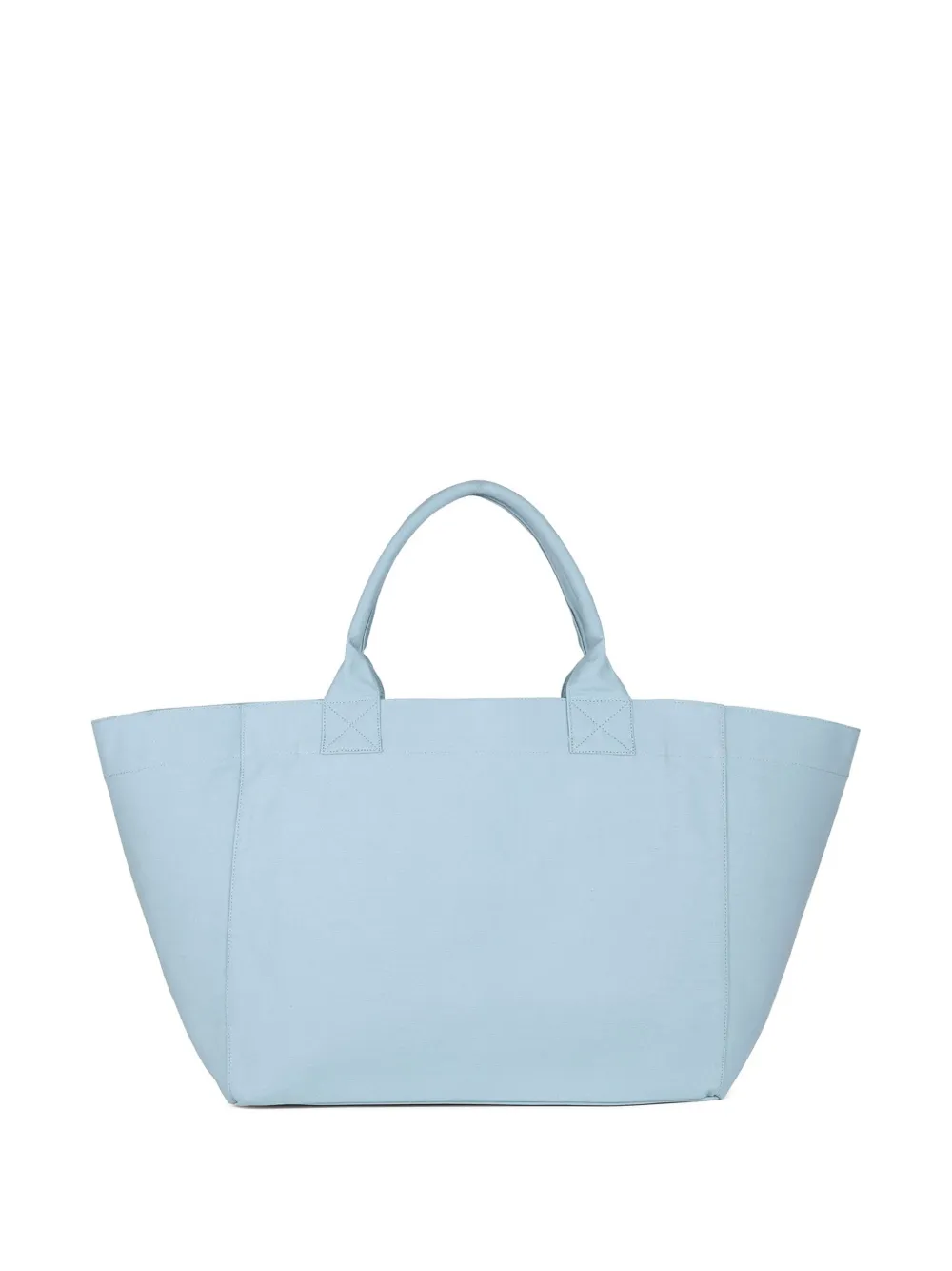 GANNI recycled-cotton tote bag - Blauw