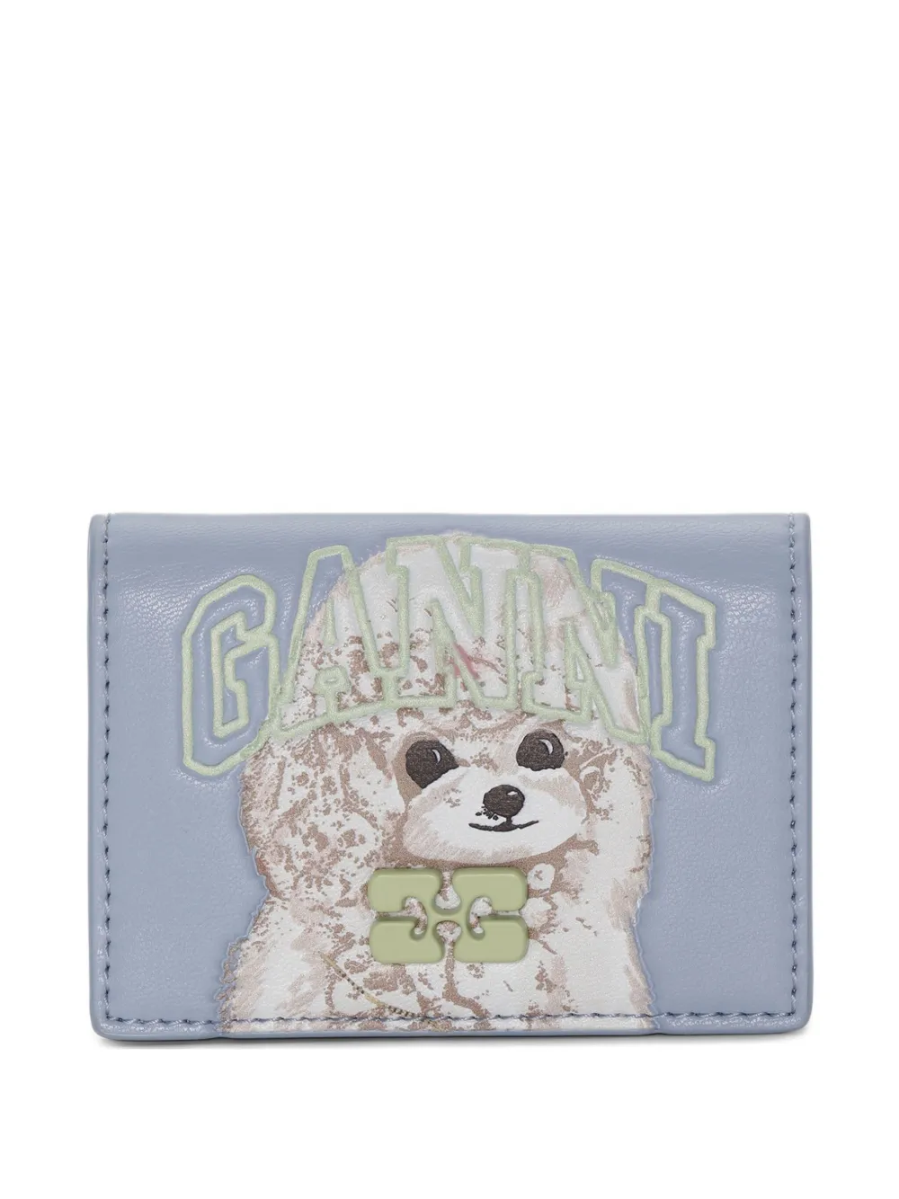 GANNI Portemonnee met hondenprint Blauw